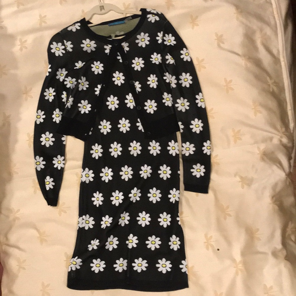 Daisy Sheath Dress w/ Daisy Cardigan